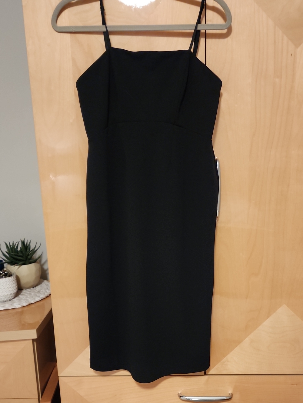 Queen B Maternity London Black Sheath Dress Sz 10